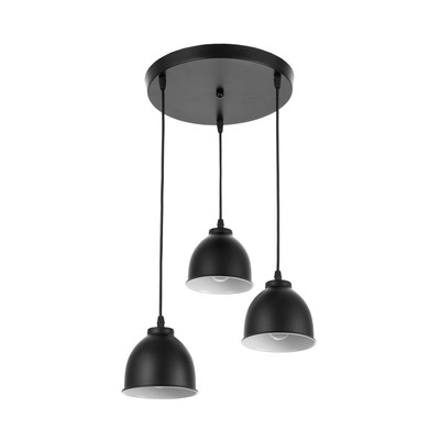 Светильник «Ласер» 3хЕ27 40 Вт черный 30×30×10-110 см