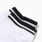 Носки женские укороченные, цвет белый/черный, р-р 23 - Фото 2