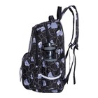 Рюкзак молодёжный 43 х 30 х 16 см, Merlin, чёрный/синий S299 - Фото 2