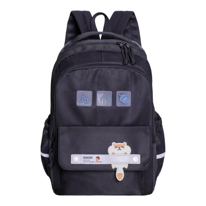Рюкзак молодёжный 43 х 30 х 16 см, Merlin, чёрный S292 - Фото 1