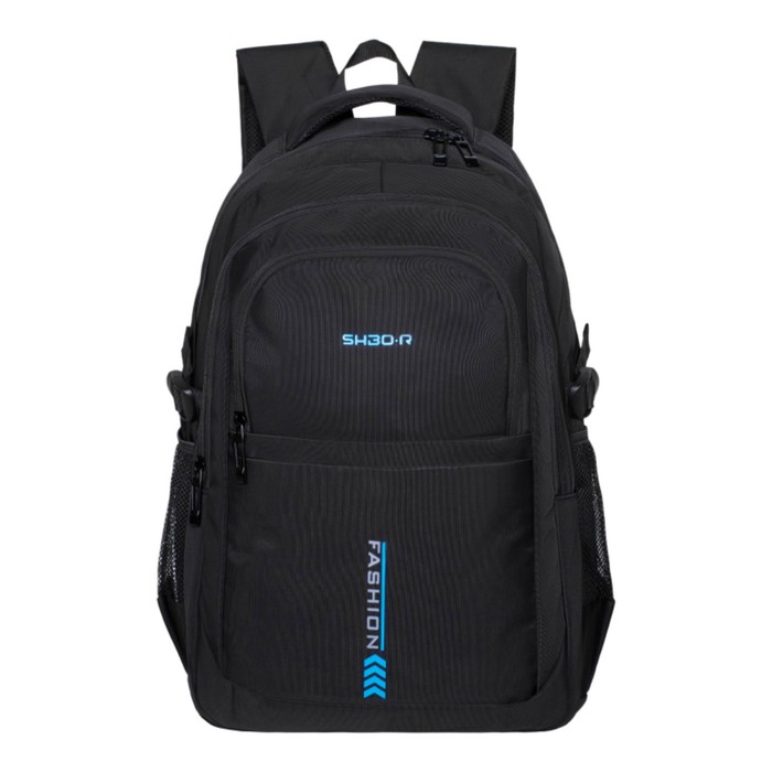 Рюкзак молодёжный 45 х 25 х 14 см, Merlin, XS9227 чёрный/синий - Фото 1