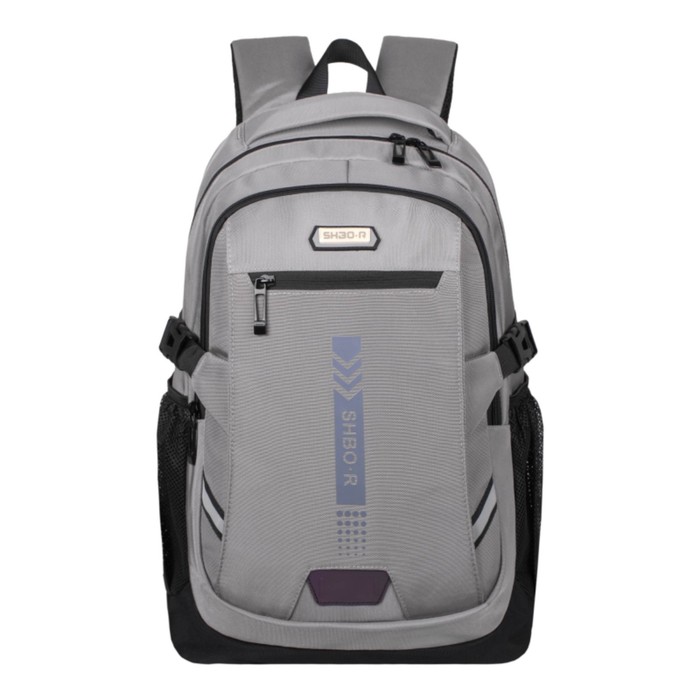 Рюкзак молодёжный 48 х 32 х 18 см, эргономичная спинка, Merlin, XS9243 светло-серый - Фото 1