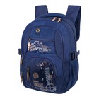 Рюкзак молодёжный 40 х 28 х 14 см, эргономичная спинка, Monkking, W201 синий - Фото 4