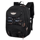 Рюкзак молодёжный 40 х 28 х 14 см, эргономичная спинка, Monkking, W202 чёрный - Фото 4
