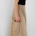 Юбка женская с накладным  карманом MINAKU: Safari  цвет бежевый, р-р 42 - Фото 5