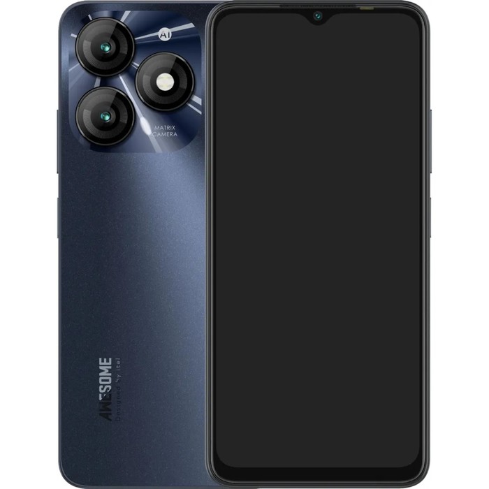 Смартфон ITEL A70, 6.6", 3 Гб, 128 Гб, 13 Мп, 8 Мп, microSD, 2sim, 5000 мАч, черный