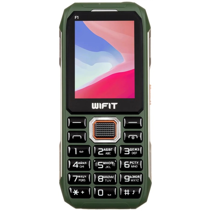 Сотовый телефон Wifit WIPHONE F1, 2.4", 2 sim, 32Мб, 2000 мАч, зеленый