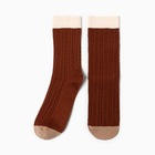 Носки женские, цвет коричневый размер 36-40 - фото 321502318