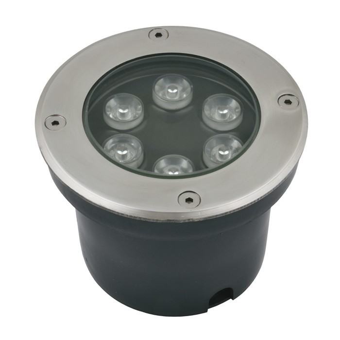 Светильник светодиодный уличный Uniel, 6 Вт, IP67, LED, 2700К, 510 Лм, 72х90х90 мм, цвет металлик