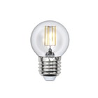 Лампа светодиодная Uniel, E27, 5 Вт, свечение тёплое белое - фото 299853010