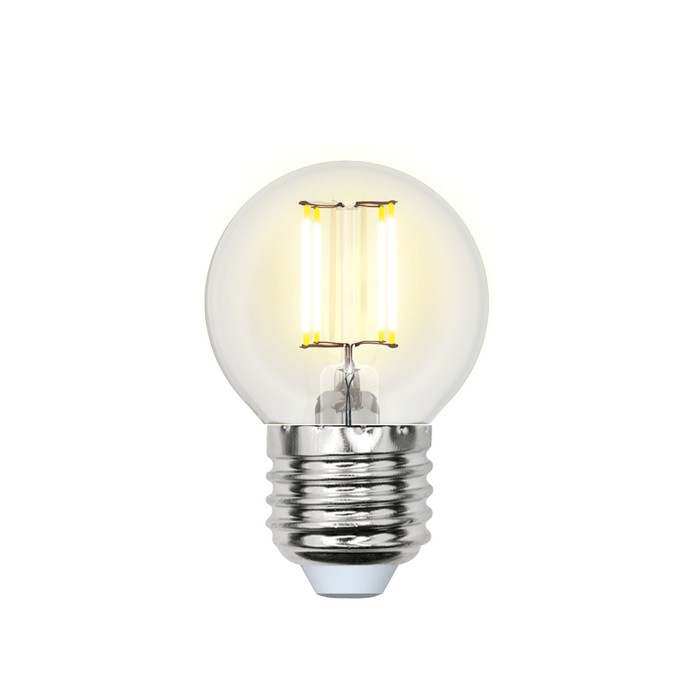 Лампа светодиодная Uniel, E27, 7,5 Вт, свечение тёплое белое