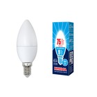 Лампа светодиодная Uniel, E14, 9 Вт, свечение белое - фото 4319264