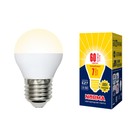 Лампа светодиодная Uniel, E27, 7 Вт, свечение тёплое белое - фото 4319270