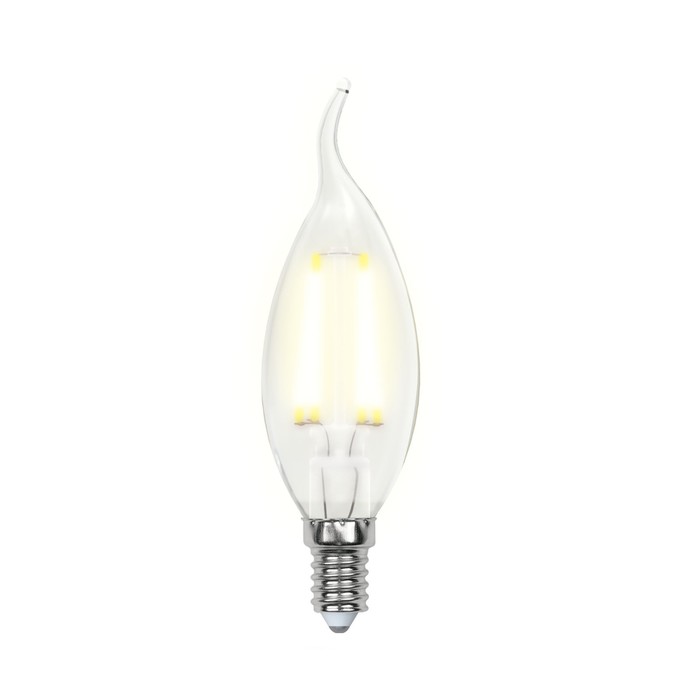 Лампа светодиодная Uniel, E14, 7,5 Вт, свечение тёплое белое