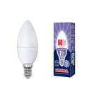 Лампа светодиодная Uniel, E14, 7 Вт, свечение дневное белое - фото 4319322