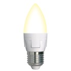 Лампа светодиодная Uniel, E27, 7 Вт, 3000К, свечение тёплое белое - фото 299853111