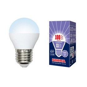 Лампа светодиодная Uniel, E27, 11 Вт, свечение дневное белое