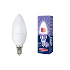 Лампа светодиодная Uniel, E14, 9 Вт, свечение дневное белое - фото 4319352