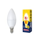 Лампа светодиодная Uniel, E14, 9 Вт, свечение тёплое белое - фото 4319381