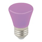 Лампа светодиодная Uniel, E27, 1 Вт, свечение фиолетовое - Фото 1