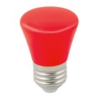 Лампа светодиодная Uniel, E27, 1 Вт, свечение красное - Фото 1