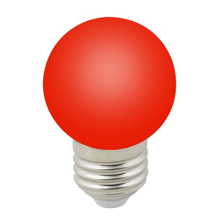 Лампа светодиодная Uniel, E27, 1 Вт, свечение красное