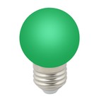 Лампа светодиодная Uniel, E27, 1 Вт, свечение зелёное - Фото 1