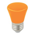 Лампа светодиодная Uniel, E27, 1 Вт, свечение оранжевое - Фото 1