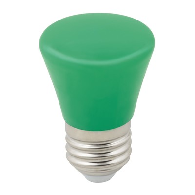 Лампа светодиодная Uniel, E27, 1 Вт, свечение зелёное