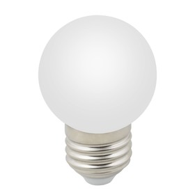 Лампа светодиодная Uniel, E27, 1 Вт, 3000К, свечение тёплое белое