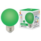 Лампа светодиодная Uniel, E27, 3 Вт, свечение зелёное - фото 4319543