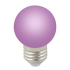 Лампа светодиодная Uniel, E27, 1 Вт, свечение фиолетовое - фото 4319550
