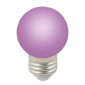 Лампа светодиодная Uniel, E27, 1 Вт, свечение фиолетовое