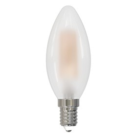 Лампа светодиодная Uniel, E14, 5 Вт, 3000К, свечение тёплое белое