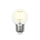 Лампа светодиодная Uniel, E27, 6 Вт, свечение тёплое белое - фото 4319779