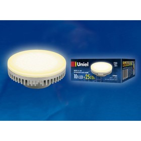 Лампа светодиодная Uniel, GX70, 10 Вт, свечение тёплое белое
