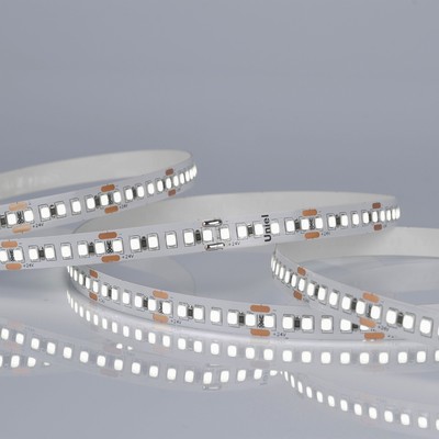 Светодиодная лента на самоклеящейся основе Uniel, IP20, 5 м, 180 LED/м, 17 Вт/м, 24 В, 6500К, свечение дневное белое