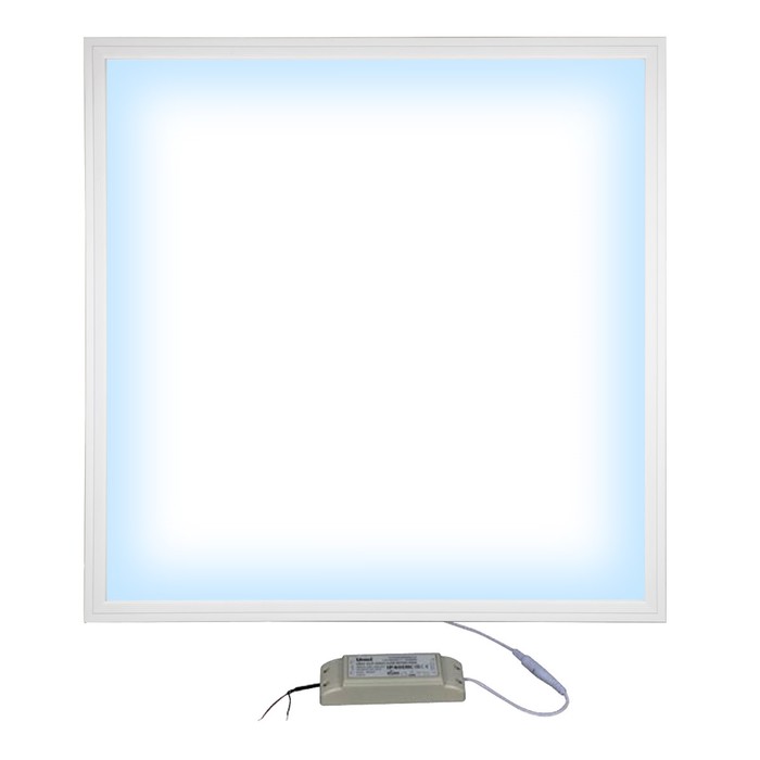Светильник светодиодный потолочный Uniel, 36 Вт, IP40, LED, 6500К, 3000 Лм, 8х595х595 мм, цвет белый - Фото 1