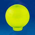 Рассеиватель призматический (с насечками) в форме шара для садово-парковых светильников Uniel, IP44, зеленый - фото 299854341