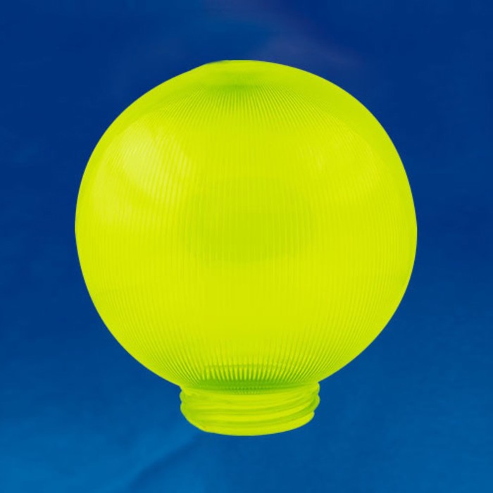 Рассеиватель призматический (с насечками) в форме шара для садово-парковых светильников Uniel, IP44, зеленый - Фото 1