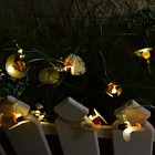 Садовая гирлянда на солнечной батарее «Пчёлки» Uniel, IP44, 3,8 м, теплый белый 10447548