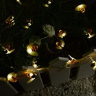 Садовая гирлянда на солнечной батарее «Пчёлки» Uniel, IP44, 3,8 м, теплый белый 10447548