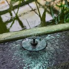 Садовый светильник на солнечной батарее «Фонтан» Uniel, LED, IP44, 50х160х160 мм, цвет чёрный - фото 24460768