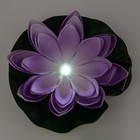 Садовый светильник на солнечной батарее «Фиолетовая кувшинка» Uniel, LED, IP44, 3000К, 2 Лм, 60х170х160 мм, цвет зелёный и фиолетовый - Фото 3