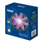 Садовый светильник на солнечной батарее «Фиолетовая кувшинка» Uniel, LED, IP44, 3000К, 2 Лм, 60х170х160 мм, цвет зелёный и фиолетовый - Фото 9