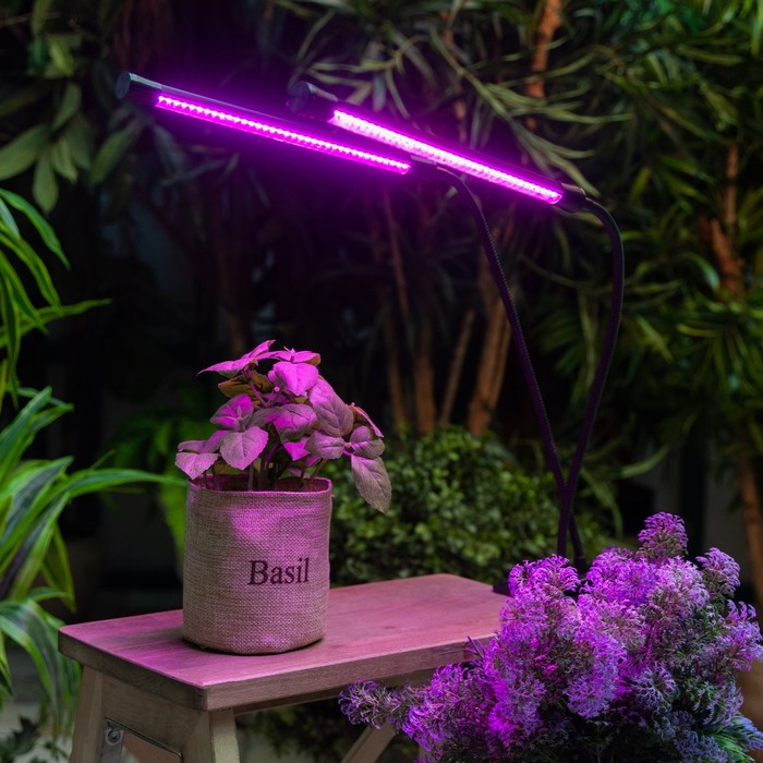 Светильник для растений светодиодный с таймером, на прищепке Uniel, 15 Вт, LED, IP40, 710х110х75 мм, цвет чёрный - фото 1908144610