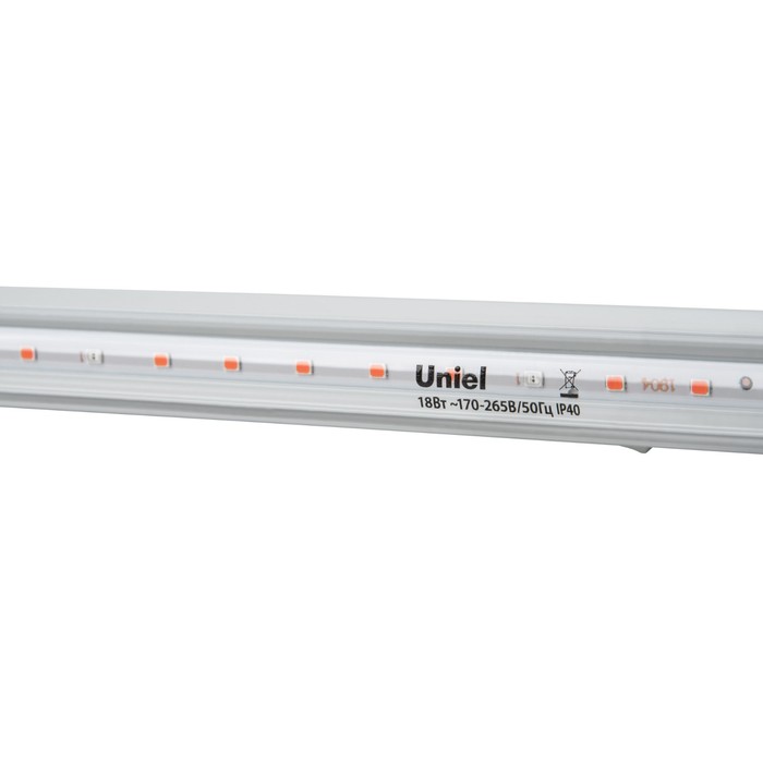 Светильник для растений светодиодный линейный, 560 мм Uniel, 18 Вт, BIO LED, IP40, цвет белый - фото 1908144666