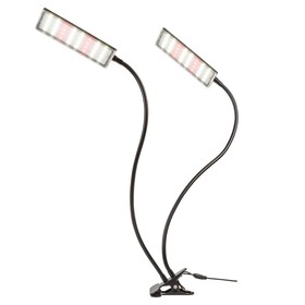 Светильник для растений светодиодный с таймером, на прищепке Uniel, 24 Вт, LED, IP40, 835х78х160 мм, цвет чёрный