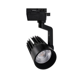 Светильник-прожектор светодиодный трековый Uniel, 25 Вт, IP40, LED, 4000К, 2200 Лм, 145х80х123 мм, цвет чёрный