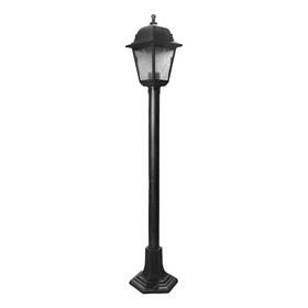 Светильник уличный Uniel, 60 Вт, E27, IP44, 1000х190 мм, цвет чёрный и серебряный